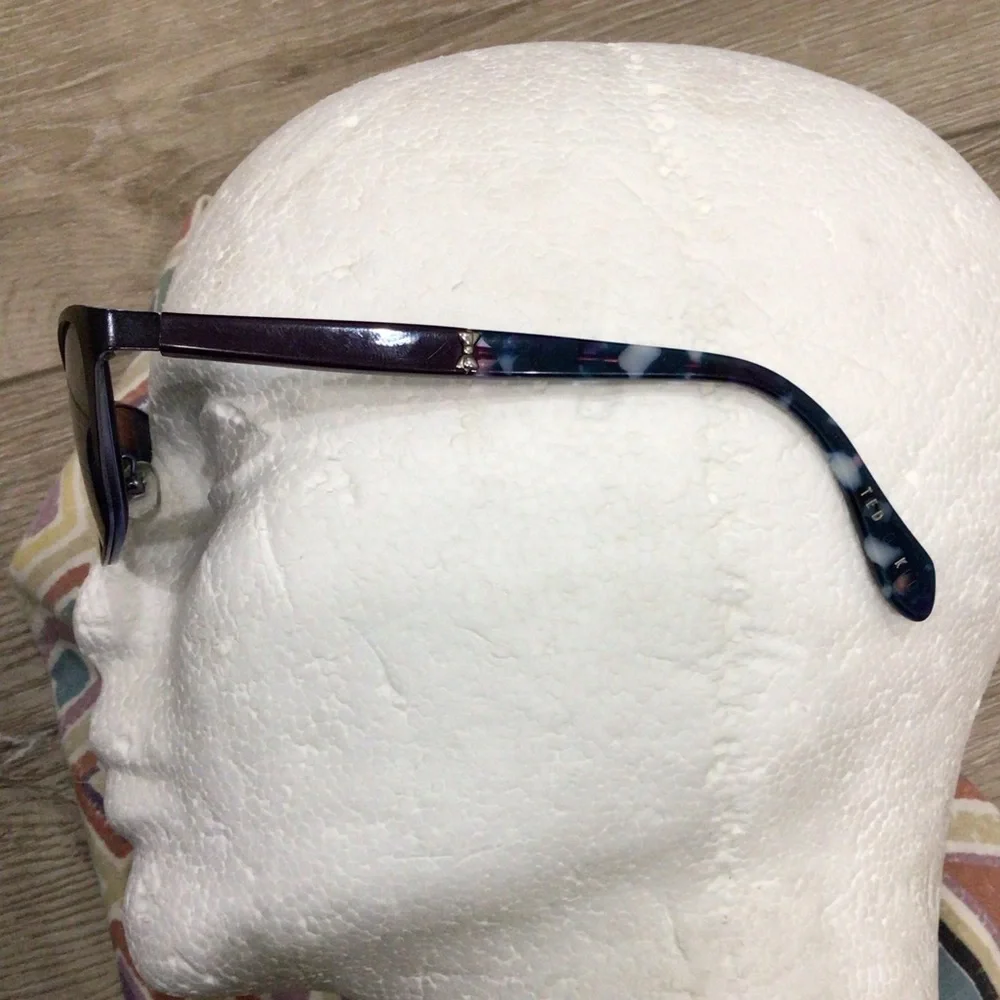 Ted Baker Blue/Purple Metal/Marbled Eyeglasses Frames